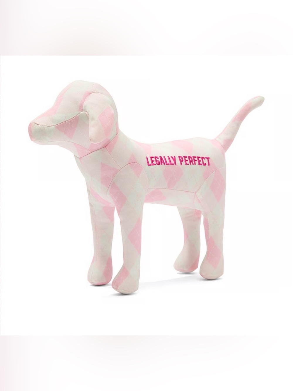 Limited Edition ‘Legally Perfect’ Large Plush Dog PINK by Victoria’s Secret nwt - Picture 2 of 4
